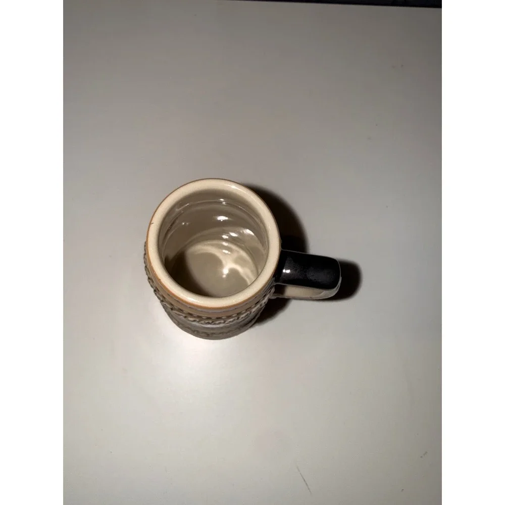vintage mini stoneware beer stein made by King-Werks (King) in Germany